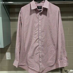Nordstrom Men’s Shop Tech-Smart Long Sleeve Button Down Shirt Size 17 34/35